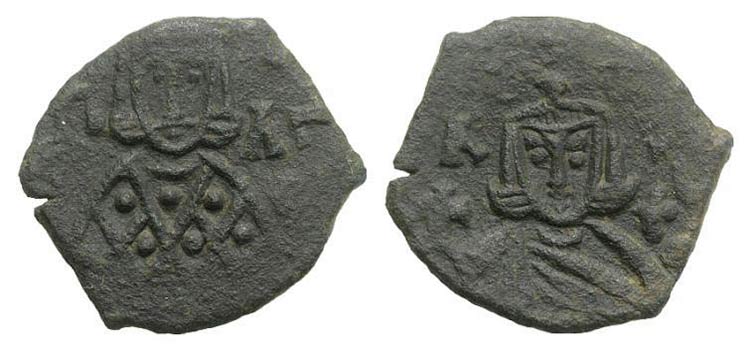 Leo V (813-820). Æ 40 Nummi ... 