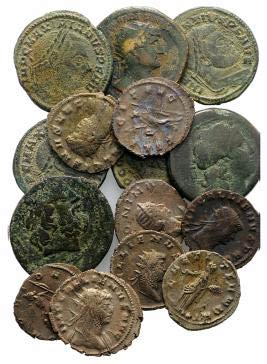 Lot of 15 Roman Imperial AR and Æ ... 