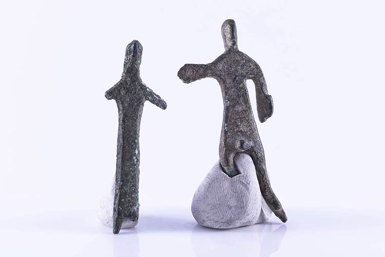 Etruria, couple of Bronze Votive ... 