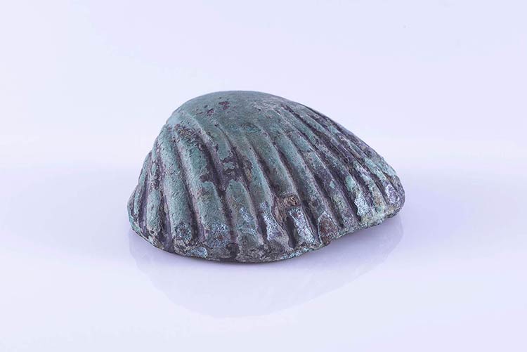 Roman Bronze Shell applique, c. ... 