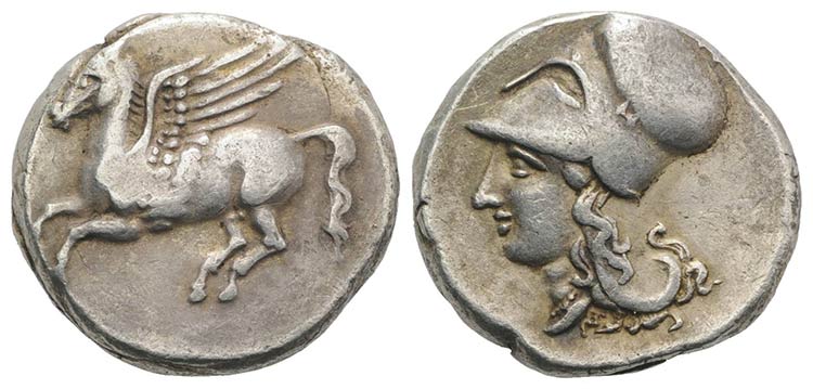 Bruttium, Medma, 330-317 BC. AR ... 