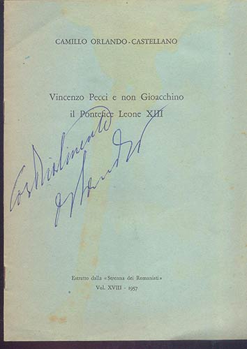CASTELLANO C. O. - Vincenzo Pecci ... 
