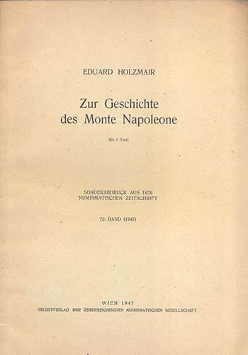 HOLZMAIR  E. - Zur Geschichte des ... 