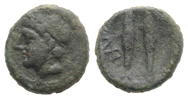 Sicily, Leontini, after 210 BC. Æ ... 