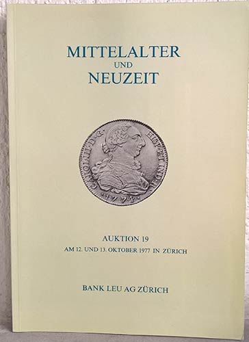 Bank Leu  Auktion n. 19. Zurich, ... 