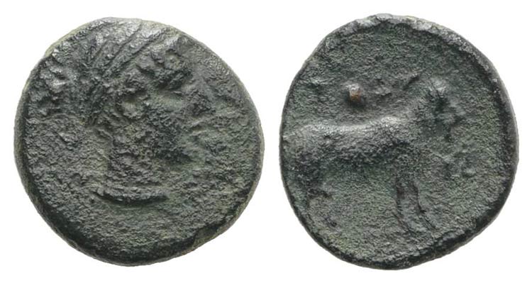 Sicily, Nakona, c. 420-400 BC. Æ ... 