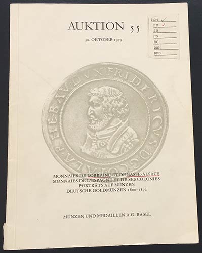 Munzen und Medaillen Auktion 55. ... 