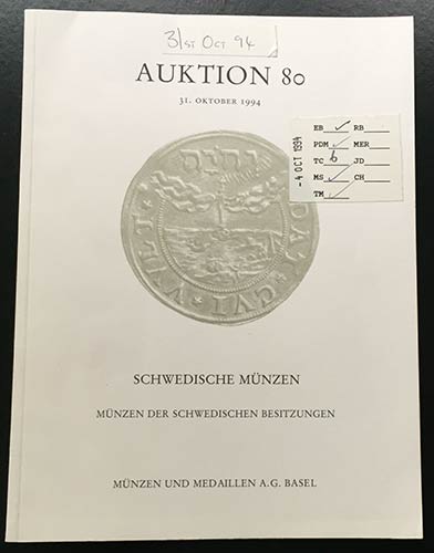 Munzen und Medaillen Auction 80. ... 