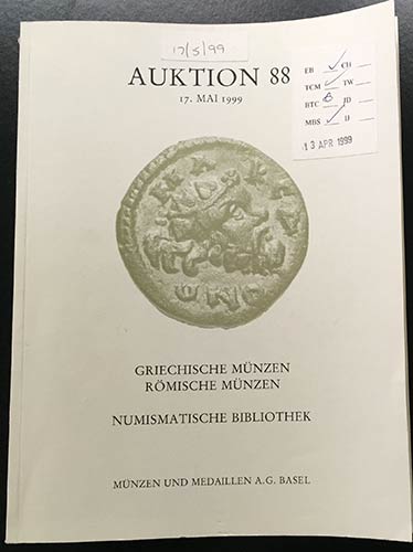 Munzen und Medaillen Auction 88. ... 
