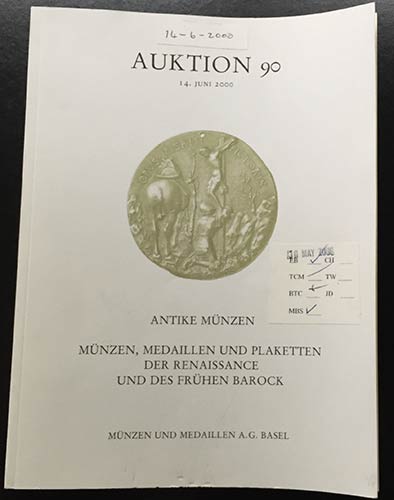 Munzen und Medaillen Auction 90. ... 