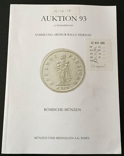 Munzen und Medaillen Auction 93. ... 