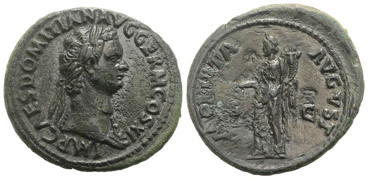 Domitian (81-96). Æ As (30mm, ... 