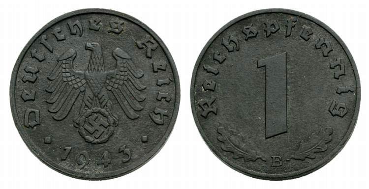 Germany, 1 Reichspfennig 1943 ... 