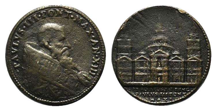 Paolo III (1534-1559). Æ Medal ... 