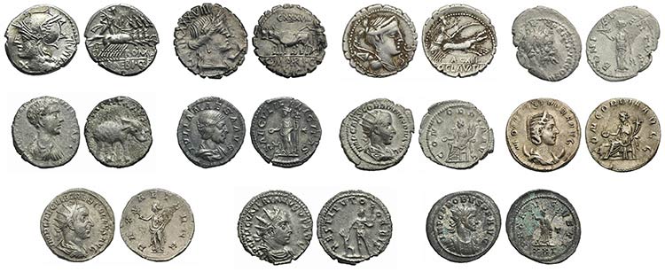 Lot of 10 Roman Republican (3) and ... 