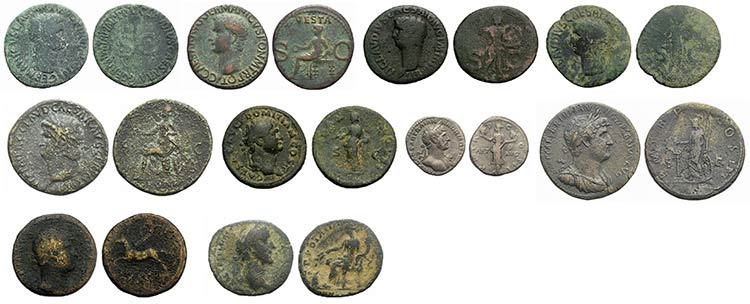 Lot of 10 Roman Imperial AR and Æ ... 