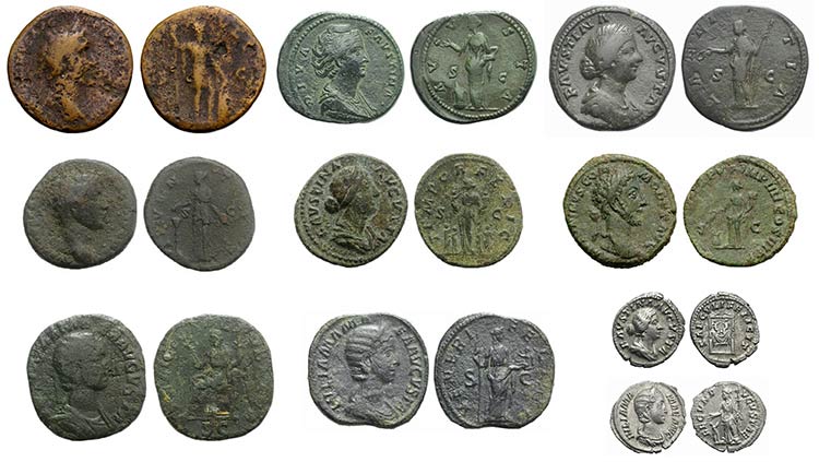 Lot of 10 Roman Imperial AR and Æ ... 
