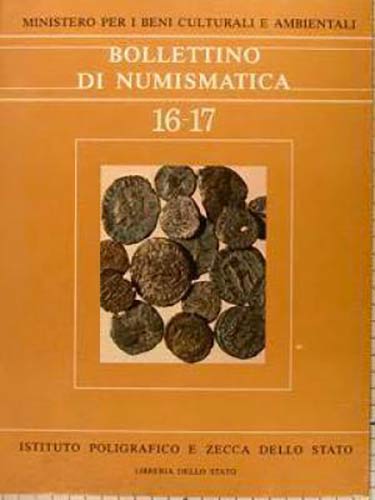 Bollettino di Numismatica n 16-17 ... 