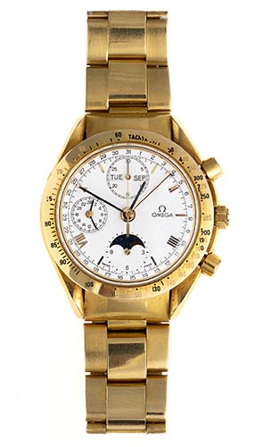 18K GOLD TRIPLE DATE MOON PHASE ... 
