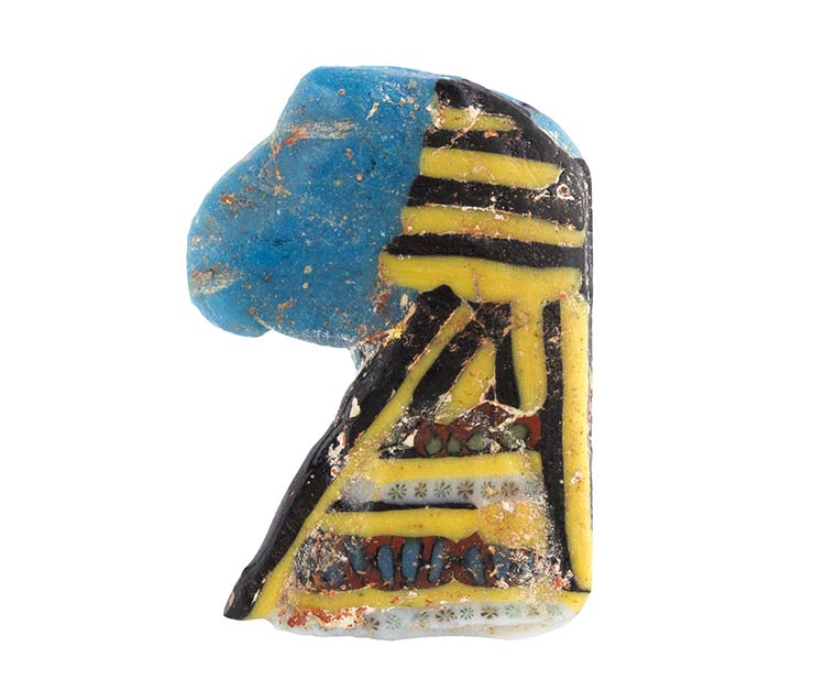 Egyptian khnum Head mosaic glass ... 