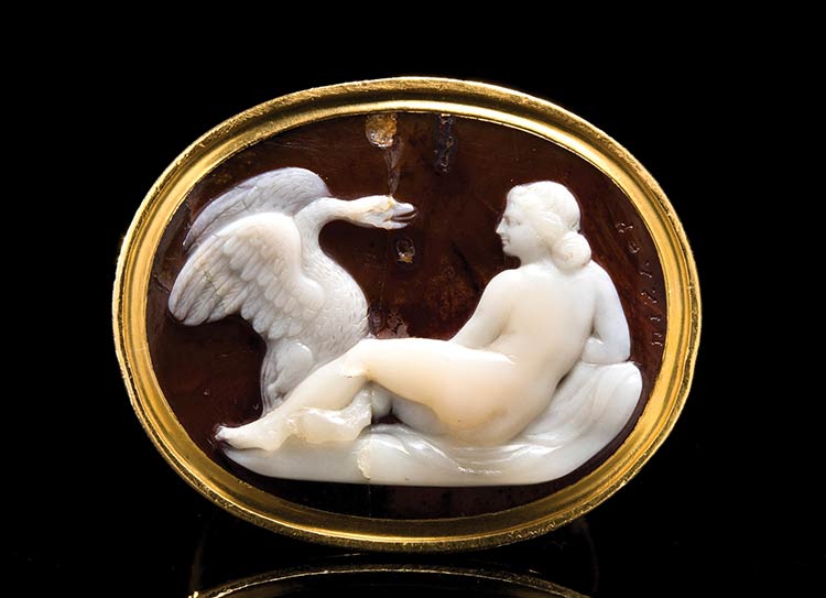  An agate cameo by G. Pichler, ... 