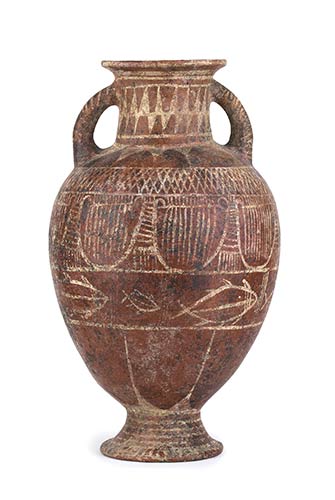 Etruscan White-On-Red Amphora With ... 