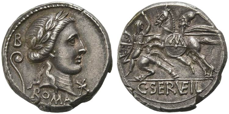 C. Servilius Vatia, Denarius, ... 