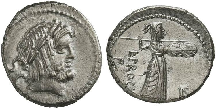 L. Procilius f., Denarius, Rome, ... 
