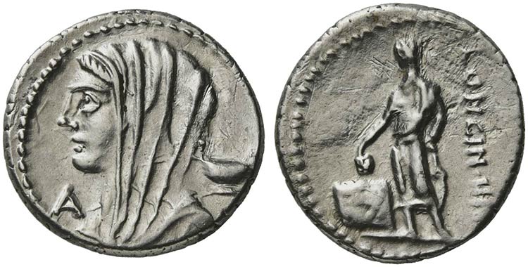 L. Cassius Longinus, Denarius, ... 
