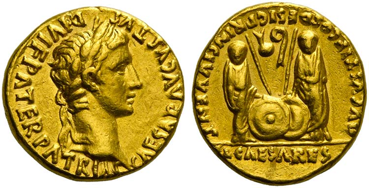 Augustus (27 BC - AD 14), Aureus, ... 