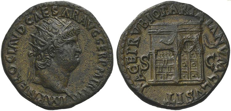 Nero (54-68), Dupondius, Rome, ca. ... 