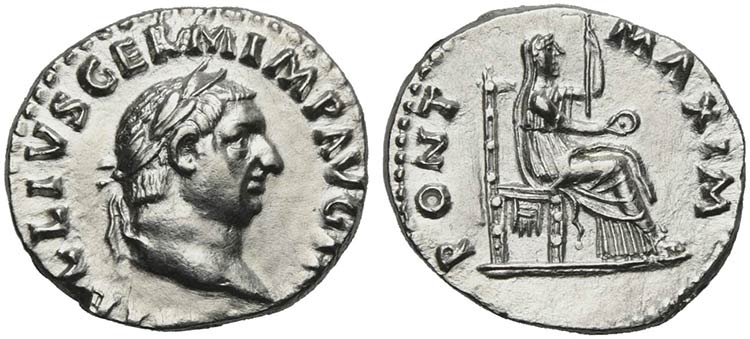 Vitellius (69), Denarius, Rome, ... 