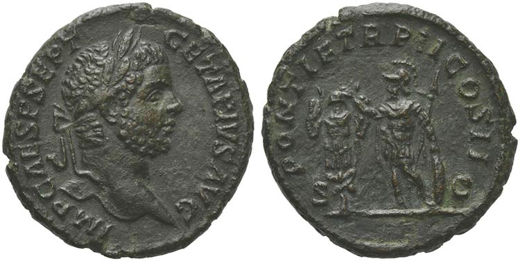 Geta (209-212), As, Rome, AD 210AE ... 