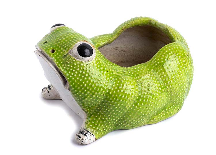 A FROG-SHAPED PLANT HOLDER  China, ... 
