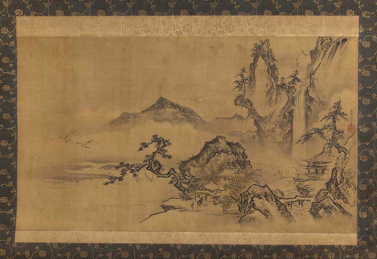 KANŌ TOSHUN(1747-1797)Paesaggio ... 