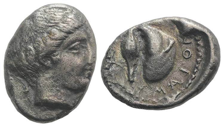 Campania, Cumae, c. 420-385 BC. AR ... 