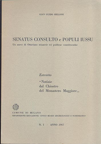 BELLONI G. - Senatus Consulto e ... 