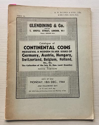 Glendining & Co. Catalogue of  ... 