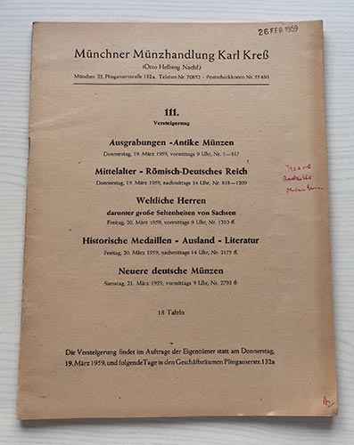 Kress K.  Katalog 111 Ausgrabungen ... 