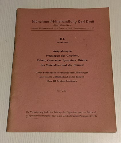 Kress K.  Katalog 114 Ausgrabungen ... 
