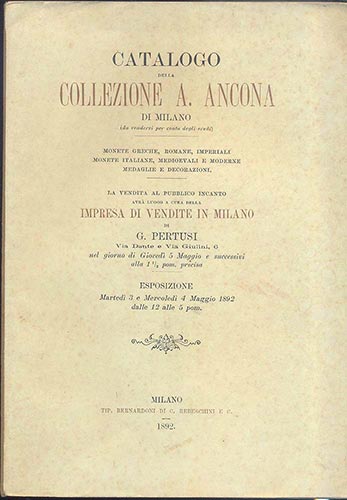 PERTUSI G. – Milano 5-5- 1892. ... 