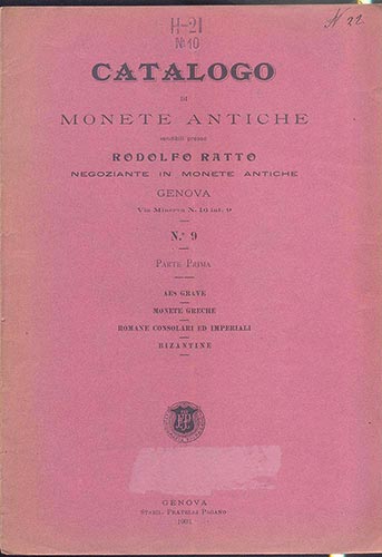 RATTO RODOLFO – Genova 1903 N° ... 