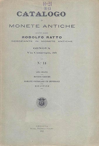 RATTO RODOLFO – Genova 1906 N° ... 