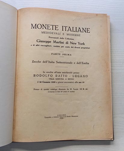 Ratto R. Monete Italiane, ... 