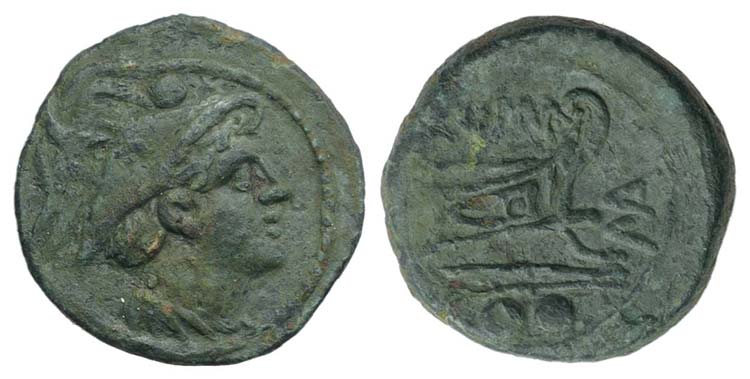 MA series, Sardinia, 210 BC. Æ ... 