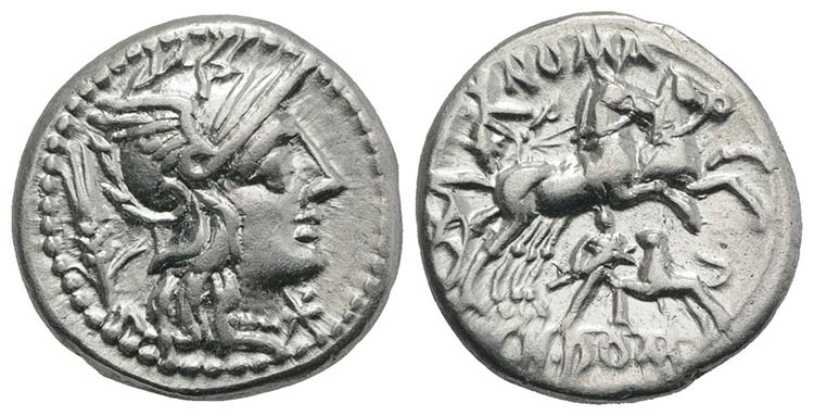 Cn. Domitius, Rome, 128 BC. AR ... 