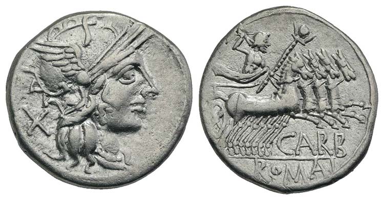 Cn. Papirius Carbo, Rome, 121 BC. ... 