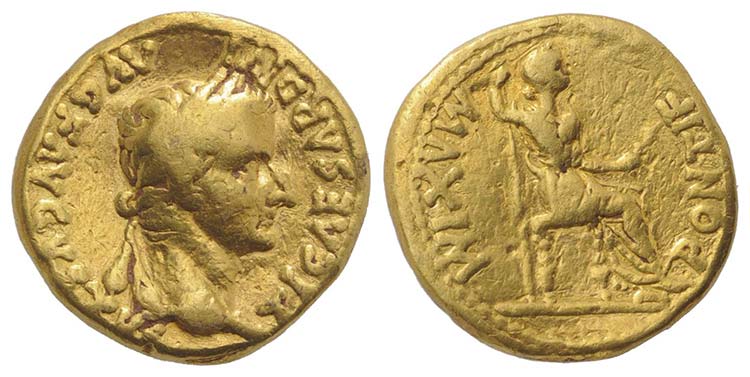 Tiberius (14-37). AV Aureus (18mm, ... 