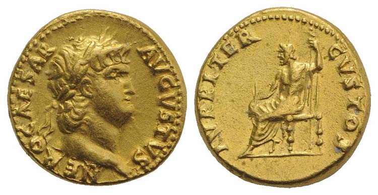 Nero (54-68). AV Aureus (17.5mm, ... 