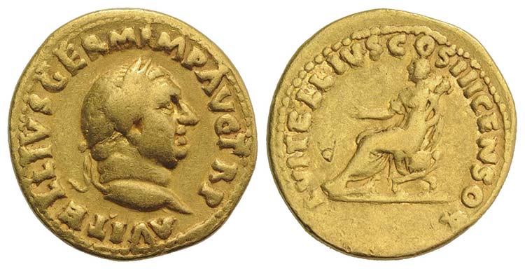 Vitellius (AD 69). AV Aureus ... 